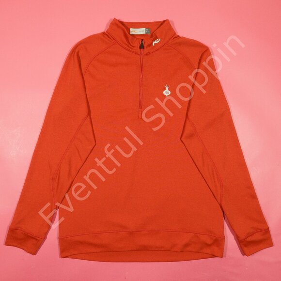 Kjus Pullover Mens M Orange Keano Half Zip Ohoopee Match Club Golf Jacket - Picture 2 of 6